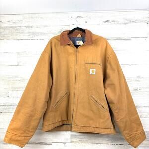 Carhartt Vintage 1995 Mens 54 Tall Blanket-Lined Detroit Duck Jacket 6BJL Coat